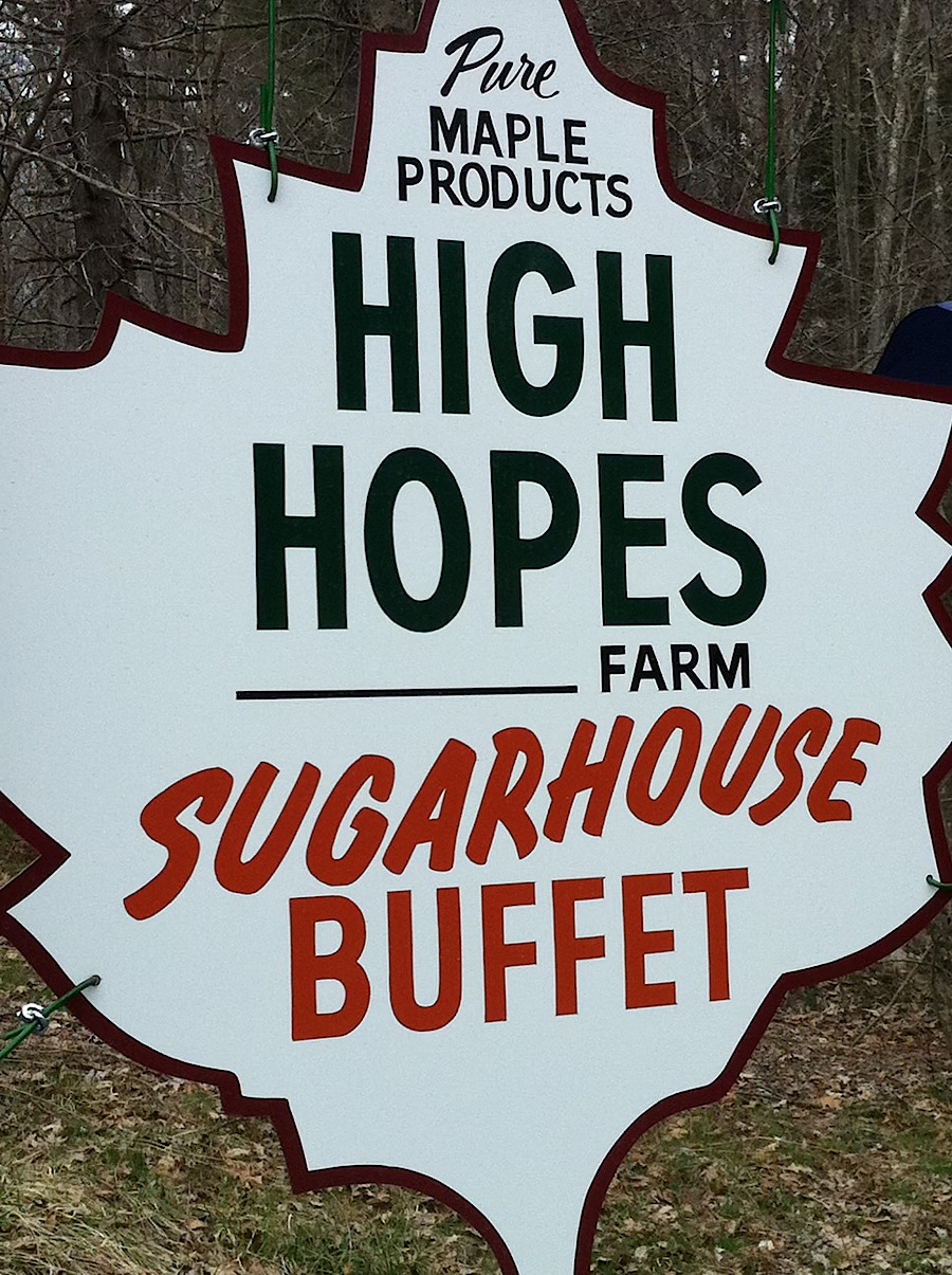 High Hopes farm sign